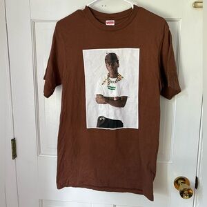 Supreme Tyler The Creator Limited Edition 2024 Brown T-Shirt, Size Small (S)